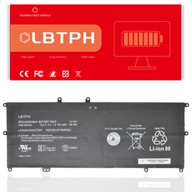 LBTECH VGP-BPS40 Battery for Sony VAIO Flip SVF 14A 15A SVF14N SVF14N11CXB SVF14NA1UL SVF15N17CXB SVF15N18PXB SVF15N23CGS SVF15N27CGB SVF15N28PXB SVF15N2ACGP 15V 3170mAh 48Wh