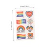 Healvian 45sheets Rainbow Pride Temporary Stickers Decorative Decals for for