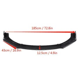 Unbranded Front Bumper Lip Splitter Carbon Fiber Look For Scion tC Base Coupe 2005-2010