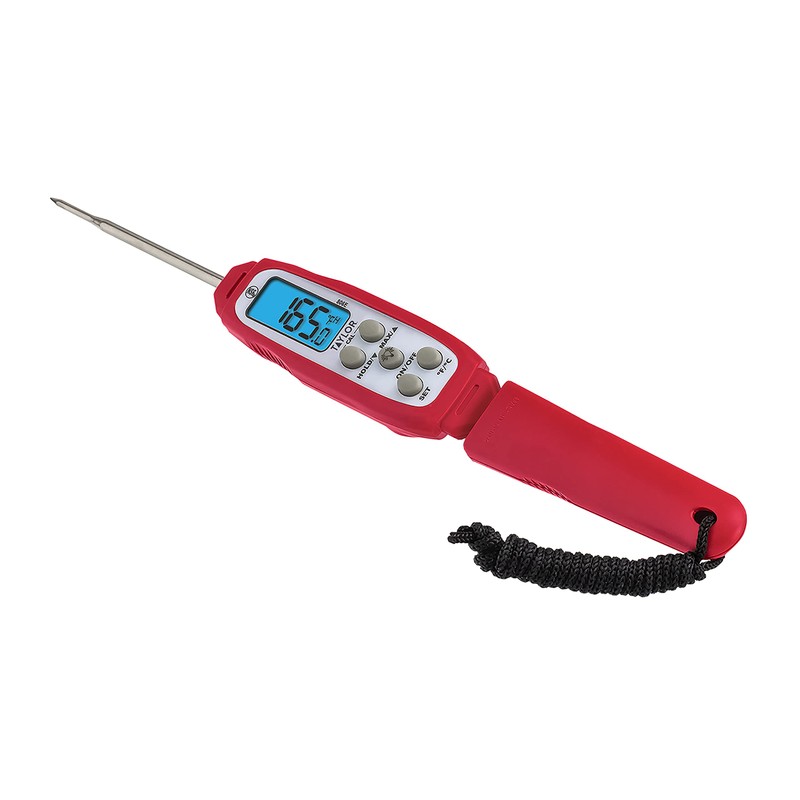 Taylor Digital Waterproof Thermometer with Bright Blue Backlight for Kitchen,