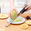 YC Kitchen Zester Grater, Stainless Steel Cheese Grater, Parmesan Grater,