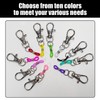 Pack of 10 colourful pen clips and 10 black gel