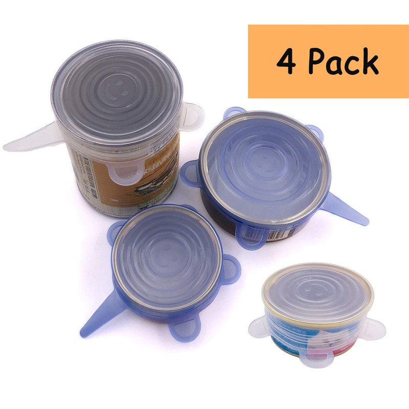 Comtim Pet Food Can Lids, Silicone Stretch Can Lids Covers