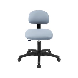 TAKE UR SEAT® Economical Multi-Purpose Medical Spa Stool Chair with Adjustable seat and Back Height. Advanced Fabric seat Cover is Easy to Clean. Standard Casters (Table Height Gray)