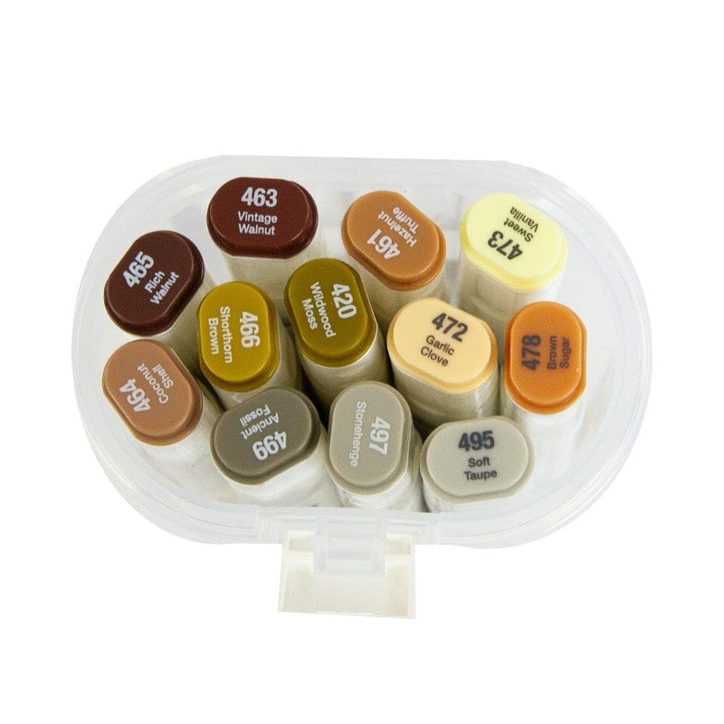 NUVO Alcohol Marker Pen Collection - Earth Tones - Set