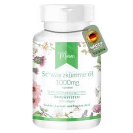 Black Cumin Oil 1000 mg – 400 Softgels – Cold Pressed – Original Nigella Sativa – 1000 mg Daily Dose – Made & Laboratory Test in Germany | Miosan Club - Exclusive Well-Being