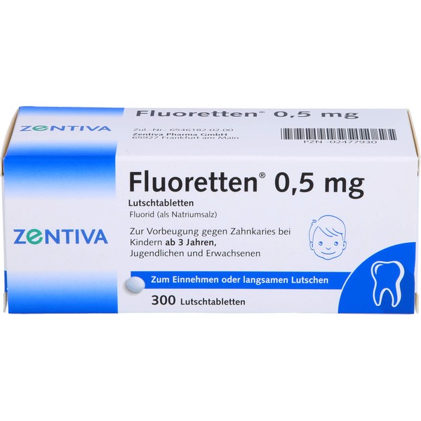 Fluoretten 0,5 mg Lutschtabletten, 300 pcs. Tablets