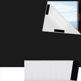 Blackout Blinds Portable Blackout Curtains 150*200cm Temporary Blackout Shades Blinds Blackout Material Stick on Window Blackout Blinds No Drill with Hook & Loop for Baby Nursery Bedroom Travel RV Car