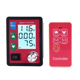 Motor Speed Controller 15A LCD Display Remote Control Motor Driver Speed Regulator with Overload Preservation DC6‑55V