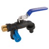 Garden Watering 1/2" bsp Outdoor Double Outlet PVC Lever tap