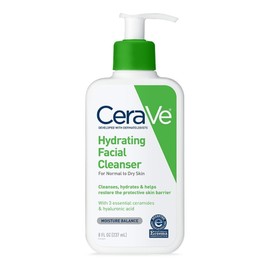 Cerave Hydrating Facial Cleanser Fragrance Free Paraben Free  8 Fluid Oz