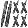 14 inch Drawer Slides 4 Pairs (8pcs) 3 fold Full