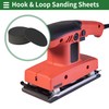 X AUTOHAUX Sandpaper Hook & Loop Sanding Sheets 125x125mm Black