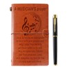 Music Lover Gifts Music Teacher Gifts for Women Leather Journal
