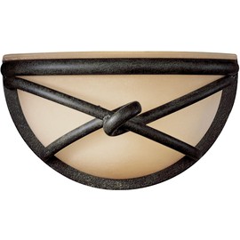 Minka Lavery Wall Sconce Lighting 971-138, Aspen II Glass Wall Lamp Fixture, 1 Light, 60 Watts, Bronze