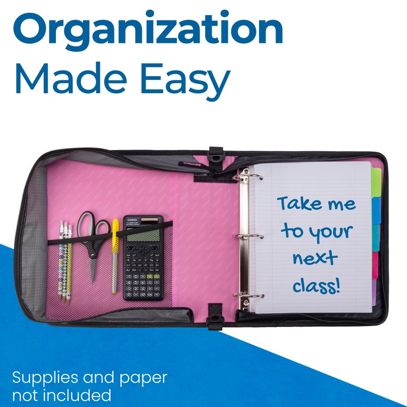 Case-it The Universal Zipper Binder - 2 Inch O-Rings -
