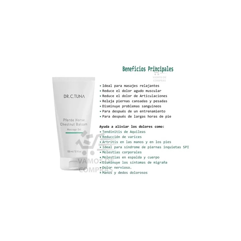 Gel De Masaje Bálsamo Castaño De Indias Pferde Farmasi 150ml