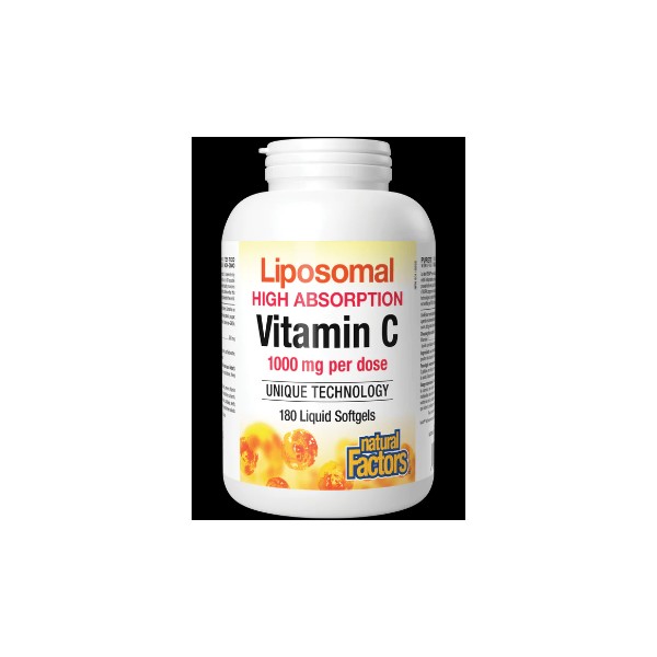 Natural Factors Liposomal High Absorption Vitamin C 1,000mg - 180 Liquid Softgels