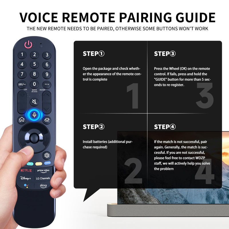 AKB76039902 MR22GA Replaced for LG Smart TV Remote with Pointer
