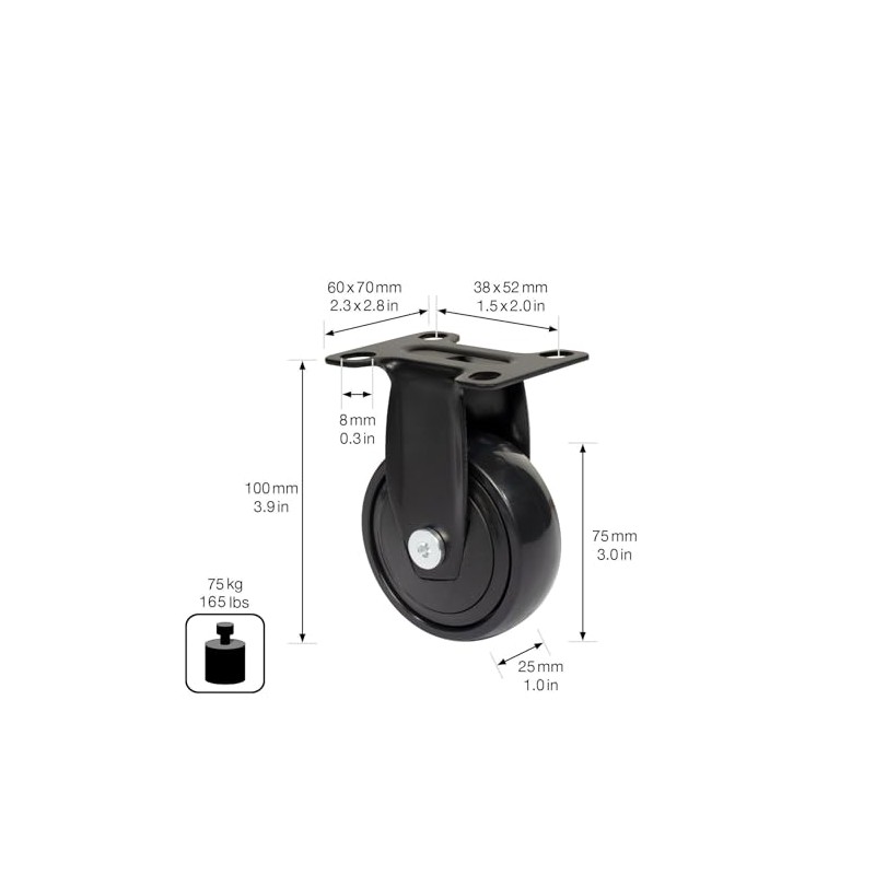 WAGNER Design - 3C - Fixed Castor / Apparatus /