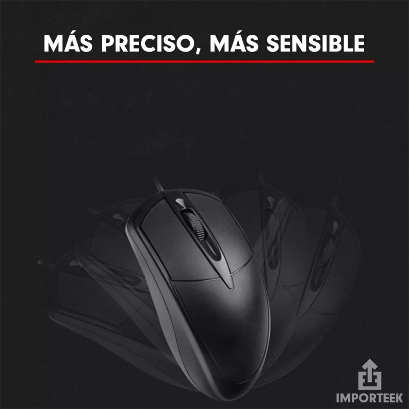 Importeek 20pz Mouse Optico Alambric Usb Ergonomico Portatil Pc Laptop