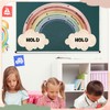 Janlaugh Large Calming Corner classroom Poster Rainbow Breathing Poster Breath