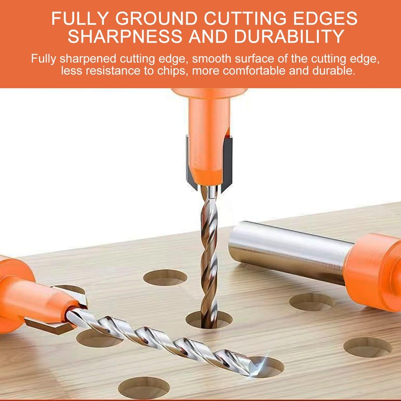 Countersink Drill Bit, 5 Countersink Drill Bit Sets with 5