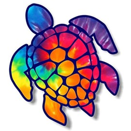 3 inch Sea Turtle Sticker for Laptops Cups Tumblers Cars and Trucks Any Smooth Surface Rainbow Pastel