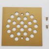 VOURUNA Square 4-1/4（4.25） inch （108mm*108mm） Screw-in Shower Floor Drain Grate
