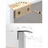 Susenya Bar Cabinet Handles, Finger Pulls,Leaf Door Pull,Zinc Alloy with