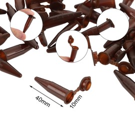 SHUESS Pack of 500 Centrifuge Tubes, 1.5 ml, Reaction Vessels, Transparent Microcentrifuge Tube, Centrifuge Tube with Snap Closure, Conical Base for Laboratory (Brown)