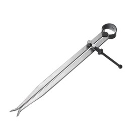 sourcing map Spring Inside Caliper 11 Inch Stainless Steel Adjustable Spring Caliper Straight-Leg for Wood Turning Lathe Projects