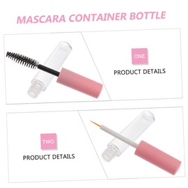 TOVINANNA 5ml Empty Mascara Tubes Eyelash Brush Portable Makeup Storage Bottles for Women
