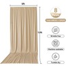 40ftx12ft Beige Backdrop Curtains for Parties, Wrinkle Free Polyester Photo