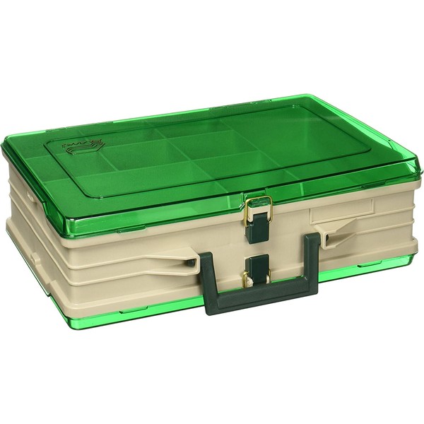 Plano Magnum Tackle Box Double Side Sandstone/Green 1119, Premium Tackle