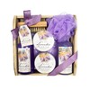 Gloss. Bath Gift Set in Pouch – Les Belles Fleurs – Lavender, Pack of