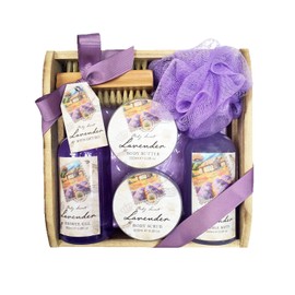 Gloss. Bath Gift Set in Pouch – Les Belles Fleurs – Lavender, Pack of 1