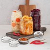 Jucoan 9 Pack Glass Fermentation Weights with Easy Grip Handle,
