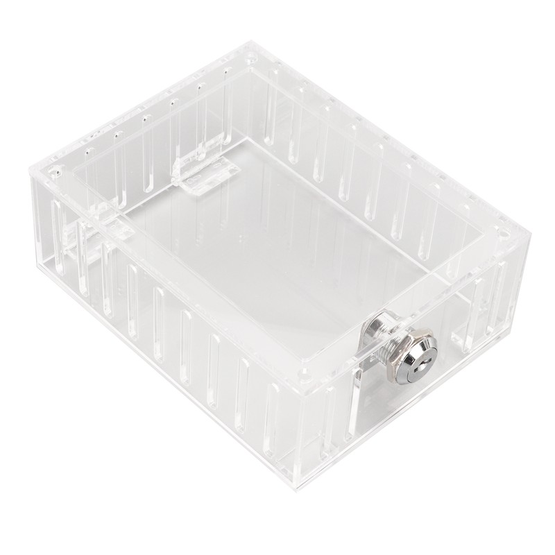 Thermostat Lock Box Transparent Acrylic Universal Clear Cover with 2