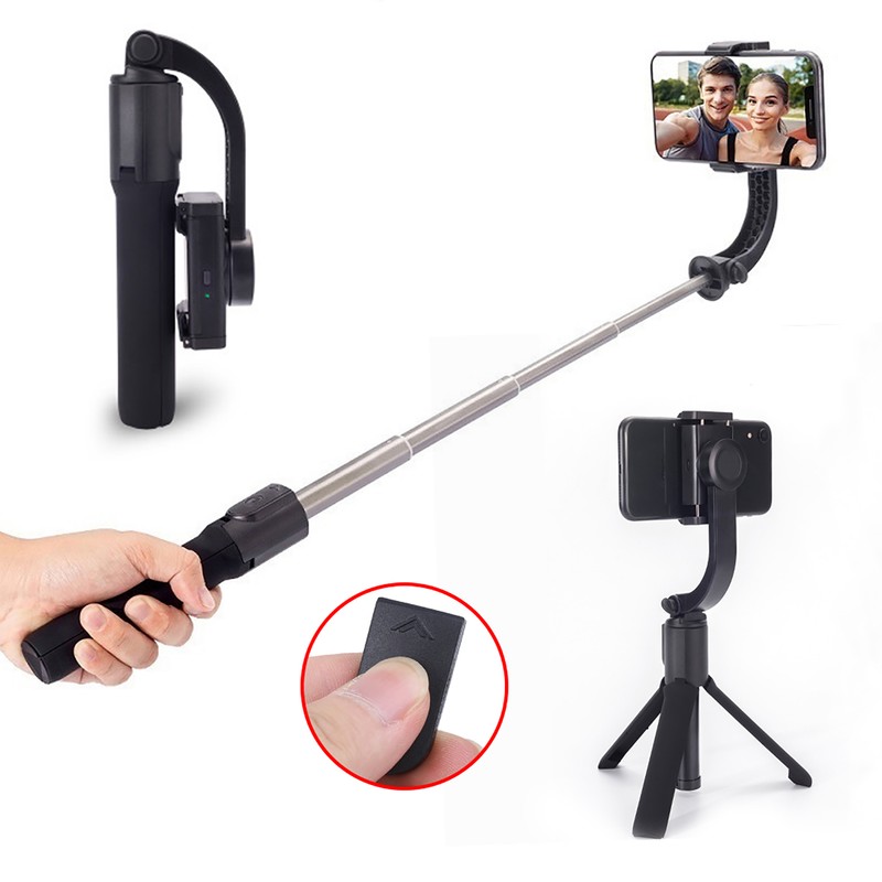 Ballhead Stabilizer Anti‑Shake Tripod Bluetooth Remote Control Selfie Stick for