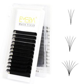 EMEDA 15-20mm Long Length Easy Fan Volume Lashes 2D-20D Rapid Automatic Blooming Flower Mega Volume Lash Extensions 0.07mm C Curl Self Fanning Eyelash Extensions (0.07 C 15-20mm)