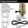 Lamp Rewire Kit, 10 Foot Matching Cord, 3 Way Socket