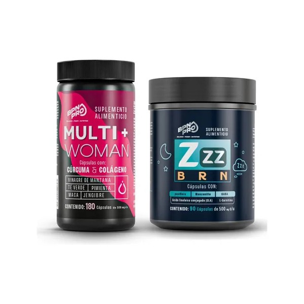 Multivitaminico Para Mujer Y Quemador De Grasa Nocturno Bpn Sabor