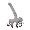 CR-MOESANCO White Compact Mixer Tap + Stainless Steel Clamp for