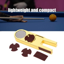 MAGT Billiard Cue Tip Trimmer, 3 in 1 Multifunctional Snooker Billiard Cue Tips Trimmer Shaper Tapper Repair Tools Accessories