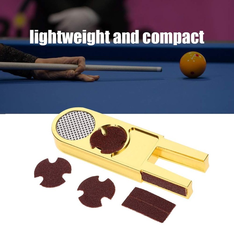 MAGT Billiard Cue Tip Trimmer, 3 in 1 Multifunctional Snooker