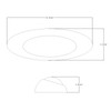 Lumitronics RV 12 Inch LED Oval Outdoor Exterior Scare/Porch Light