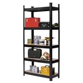 Unbranded 5 Tier Heavy Duty Metal Shelving Rack Unit Garage Storage Shelf 150*70*30 cm NEW