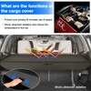 Powerty Cargo Cover for 2016-2022 Honda Pilot Trunk Cover Retractable