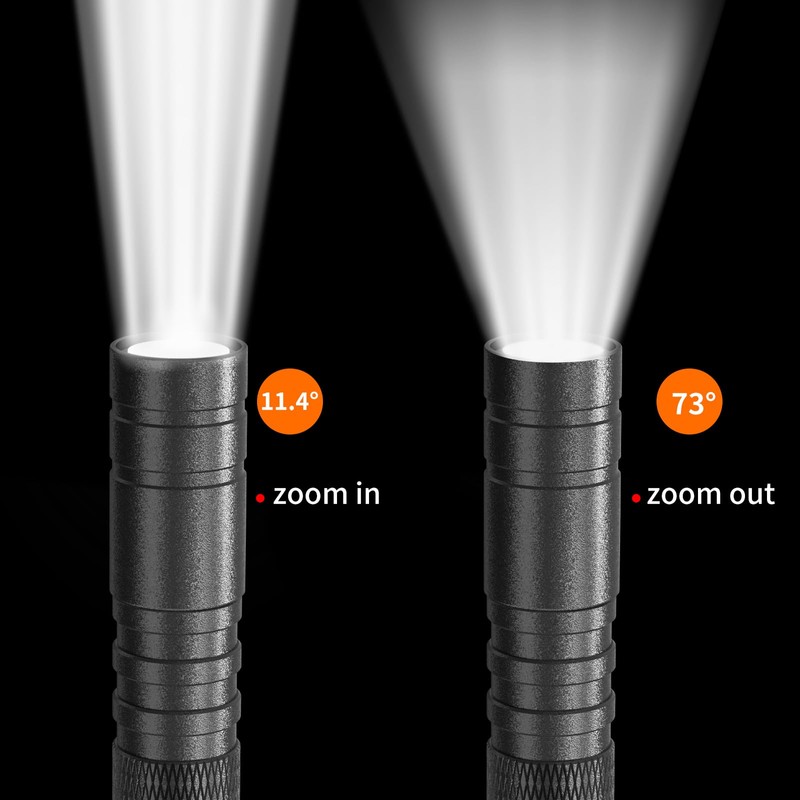 ELFGO LED Pen Light, Zoomable Penlight Flashlight, 270 Lumens Pocket